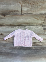 Elegant Baby Cable Knit Cardigan Pink sz 0-6m