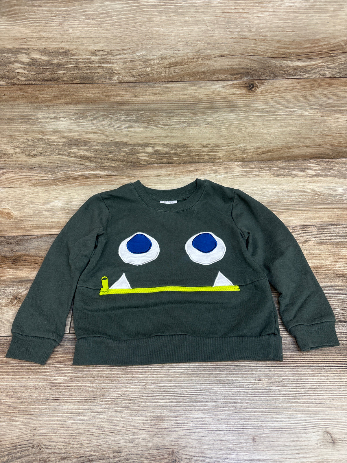 Koala Kids Monster Sweatshirt Green sz 3T