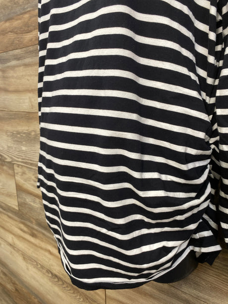 Old Navy Maternity Striped Ruched Shirt Black sz XL - Me n Mommy To Be