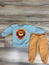 Tilla 2pc Lion Pullover Sweatshirt & Joggers Set Blue sz 6-9m
