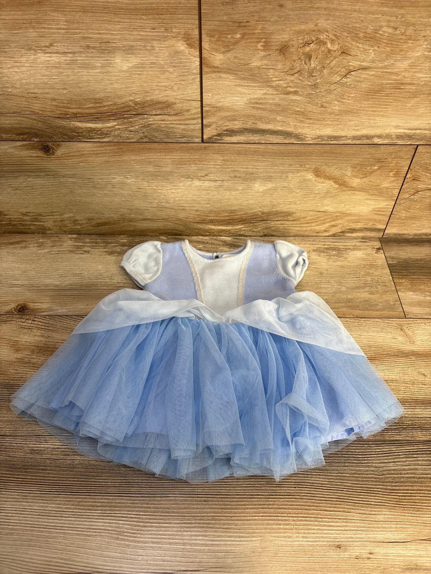 Baby Gap x Disney Baby Cinderella Tulle Dress Blue sz 12-18m