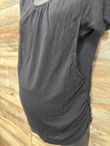 Ekouaer Short Sleeve Nursing Shirt sz Black sz Medium
