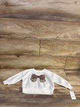 NEW Disney Junior Minnie Mouse Bow Sweatshirt White sz 18m