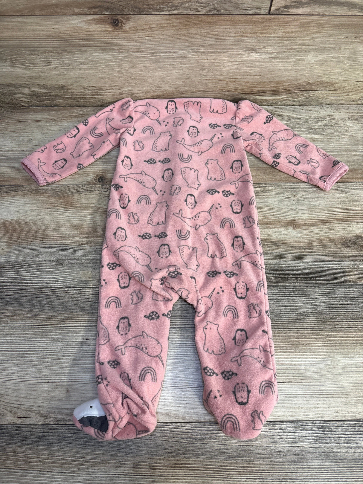 Simple Joys Animal Print Blanket Sleeper Pink sz 6-9m - Me n Mommy To Be