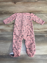 Simple Joys Animal Print Blanket Sleeper Pink sz 6-9m - Me n Mommy To Be