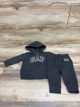 Baby Gap 2pc Zip-Up Hoodie & Joggers Set Grey sz 3-6m