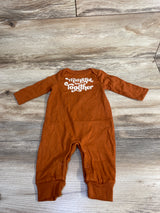 Cat & Jack Thankful To Be Together Coverall Brown sz 0-3m