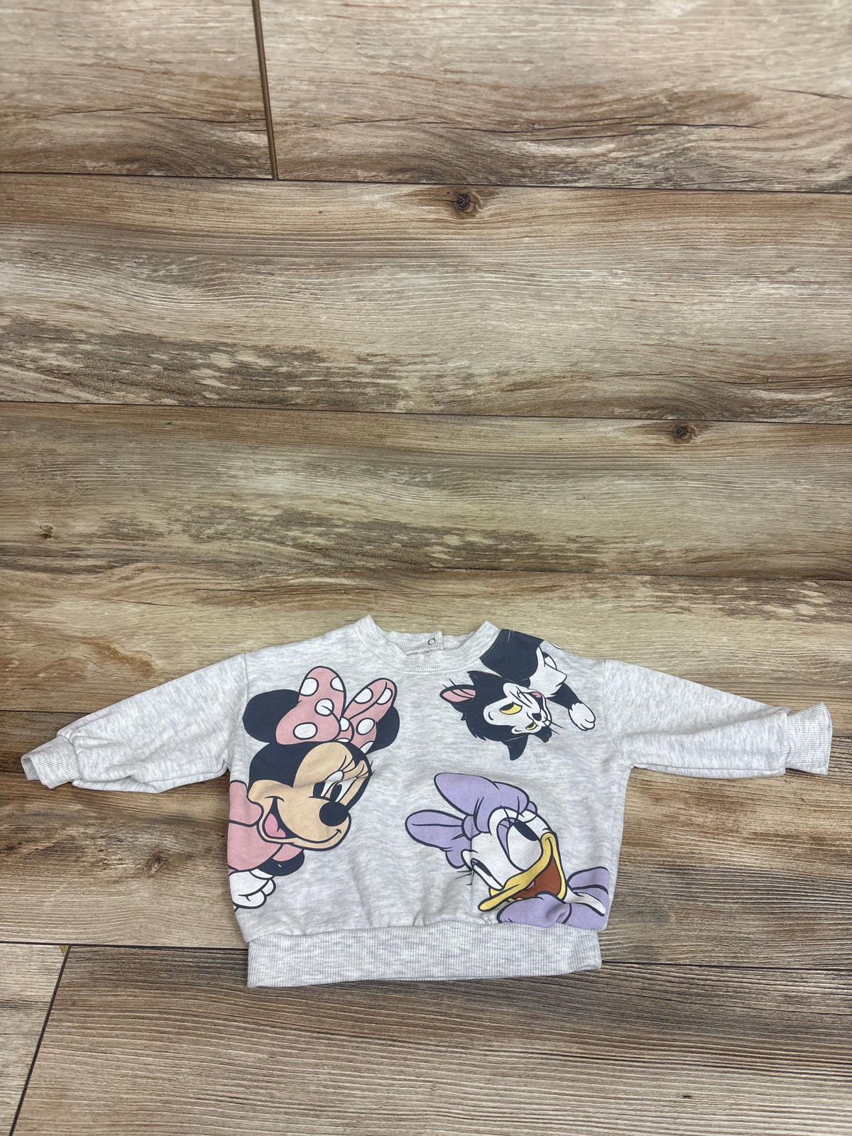 Disney Baby Minnie Mouse Pullover Sweatshirt Grey sz 18m