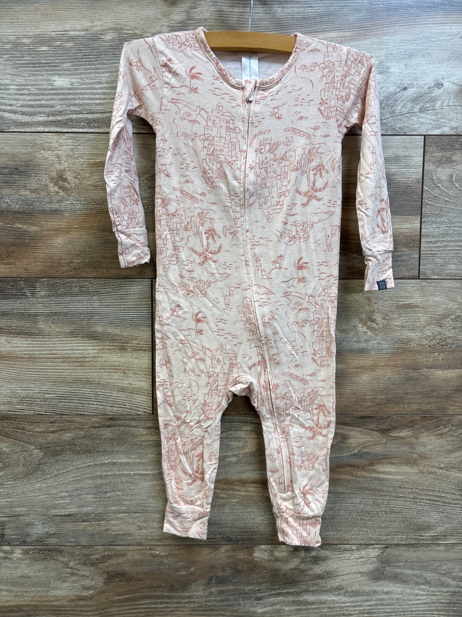 Modern Moments Footless Viscose Sleeper Pink sz 2T