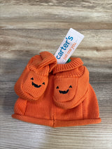NEW Just One You Knitted Pumpkin Hat and Booties Set, One Size