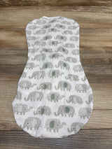 SwaddleMe by Ingenuity Elephant Swaddle Pod White sz 0-2m