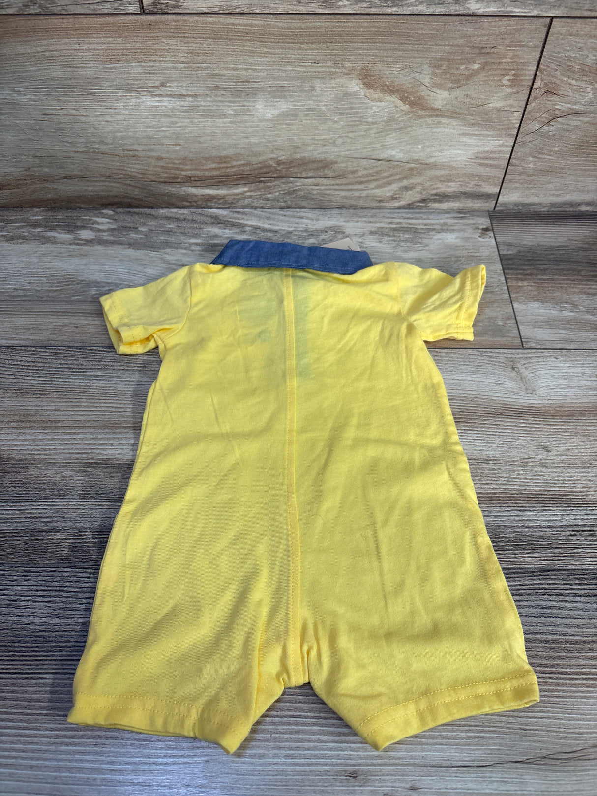 NEW First Impressions Polo Romper Yellow sz 3-6m