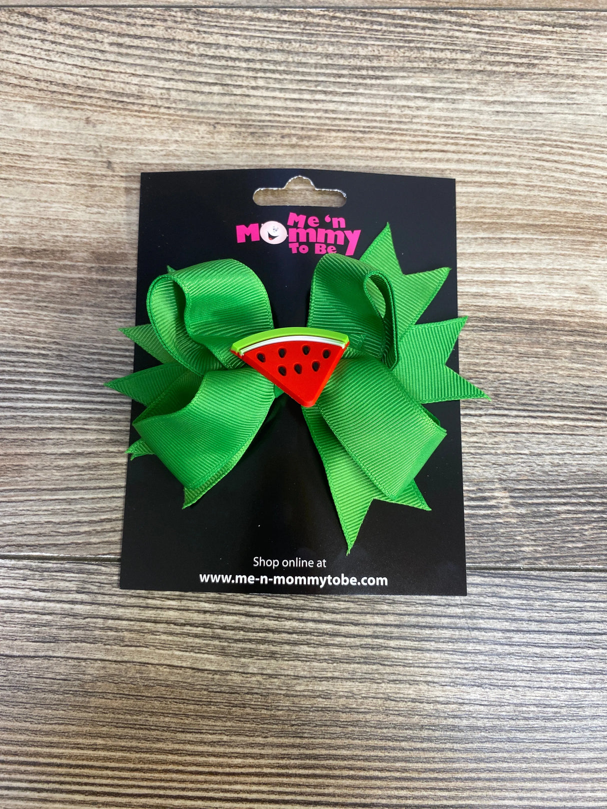 NEW Double Bow w/ Watermelon Applique