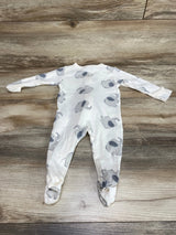 Old Navy Elephant Print Sleeper Cream sz 6-9m