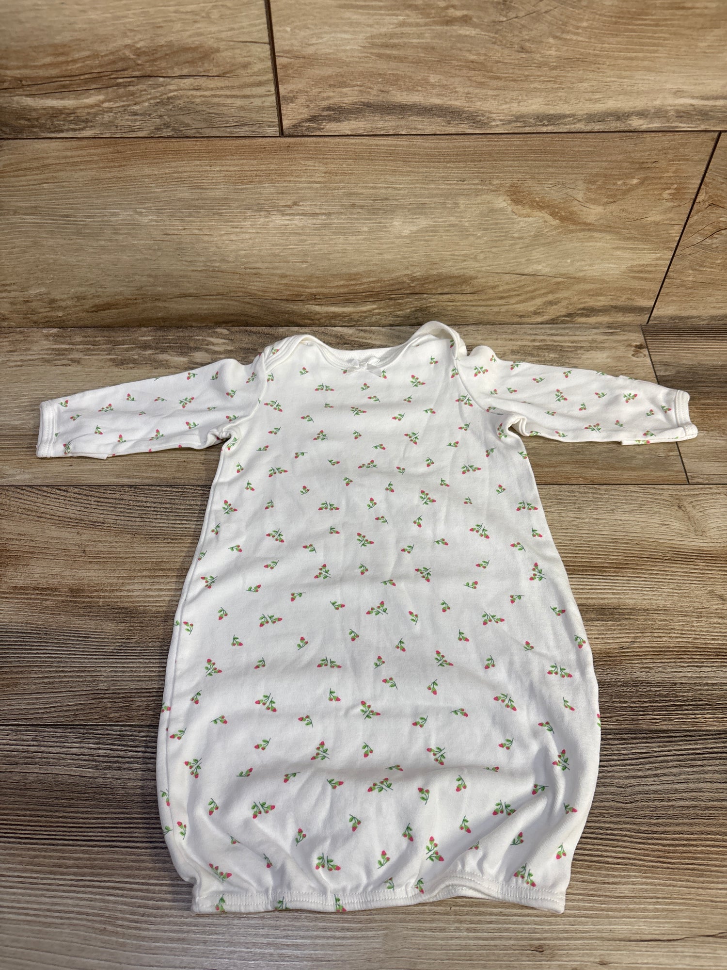 Little Me Floral Sleep Gown White sz 0-3m