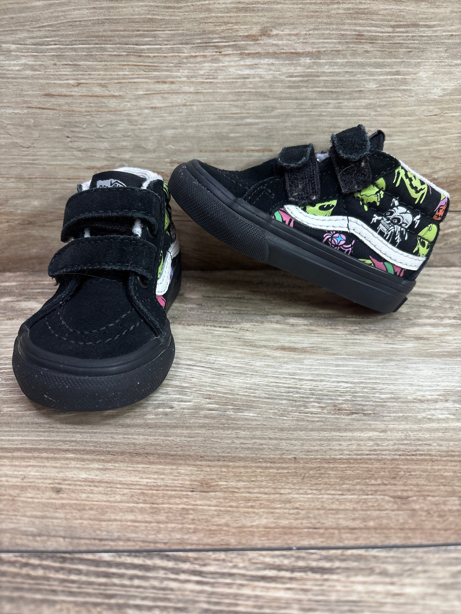 Vans SK8-Mid Reissue V 'Trippy Drip' Sneakers Black sz 3.5c