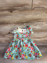 Just Lizzy 2pc Bodysuit & Floral Skirtall Set Ivory sz 3m