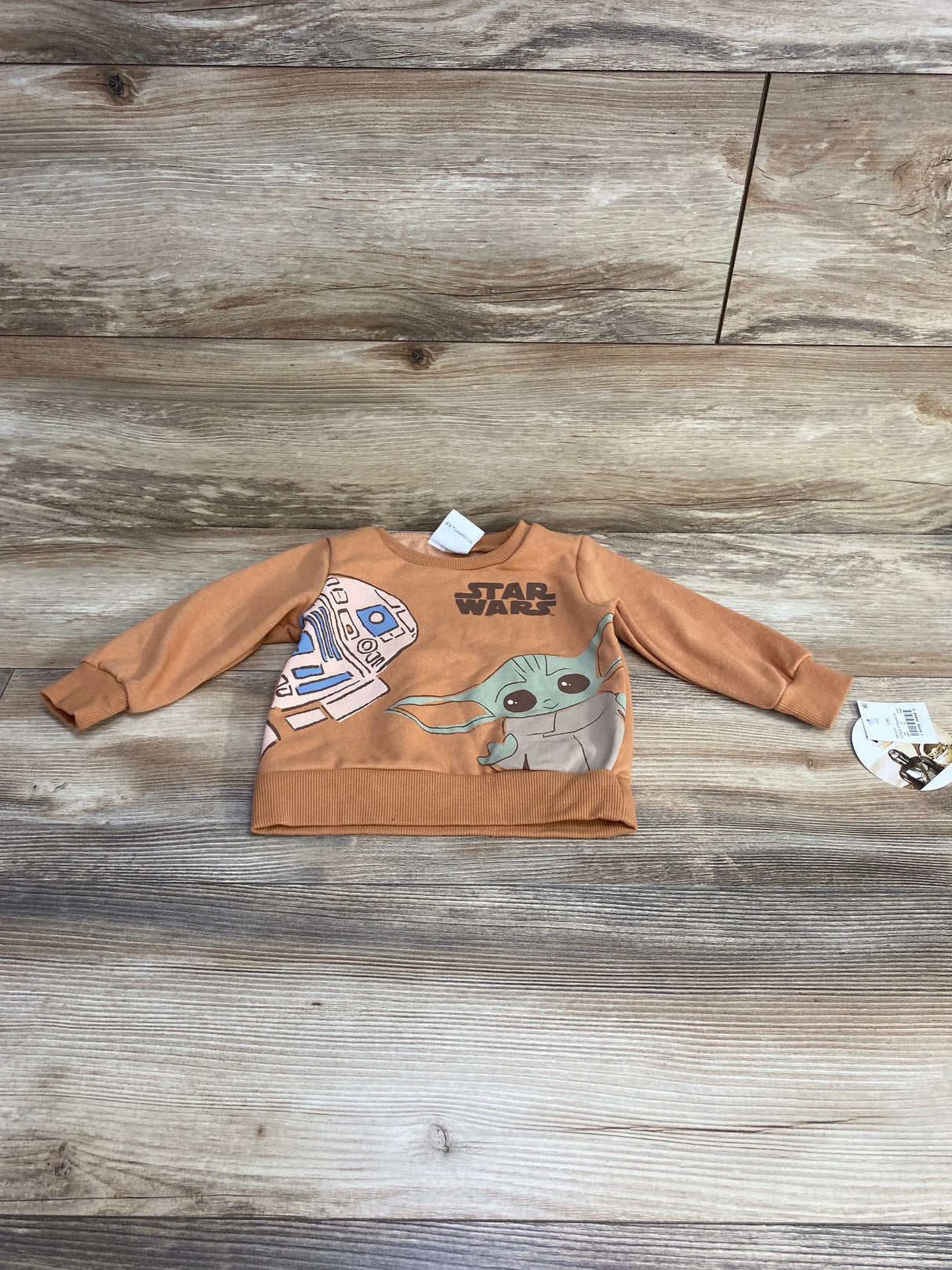 NEW Star Wars Sweatshirt Brown sz 12m - Me n Mommy To Be