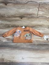 NEW Star Wars Sweatshirt Brown sz 12m - Me n Mommy To Be