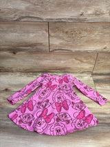 Disney Junior Minnie Mouse Long Sleeve Dress Pink sz 18m