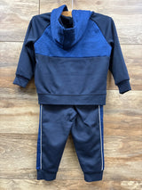 Nike 2pc Therma Fit Full Zip Hoodie & Joggers Blue sz 24m - Me n Mommy To Be