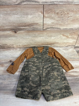 Carhartt 2pc Camo Shortalls & Bodysuit Set Brown sz 18m