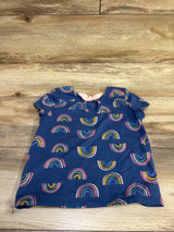Epic Threads Rainbow Print Shirt Blue sz 5T