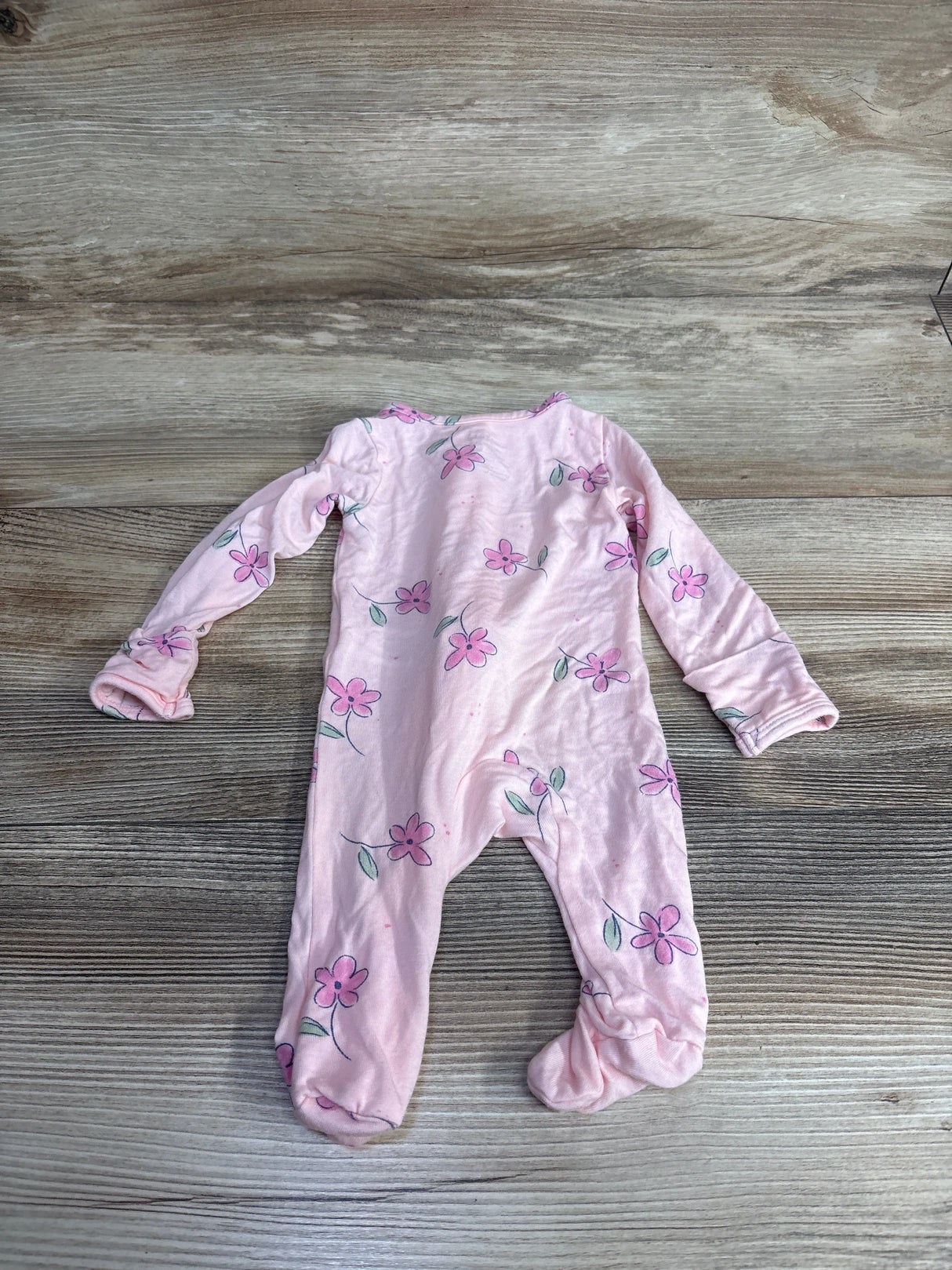 Just One You Comfy Soft Floral Sleeper Pink sz Newborn