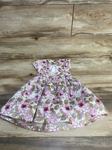 Janie and Jack Floral Ruffle Dress White sz 18-24m - Me n Mommy To Be