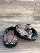 Jurassic World T-Rex Slippers Brown sz 7/8c