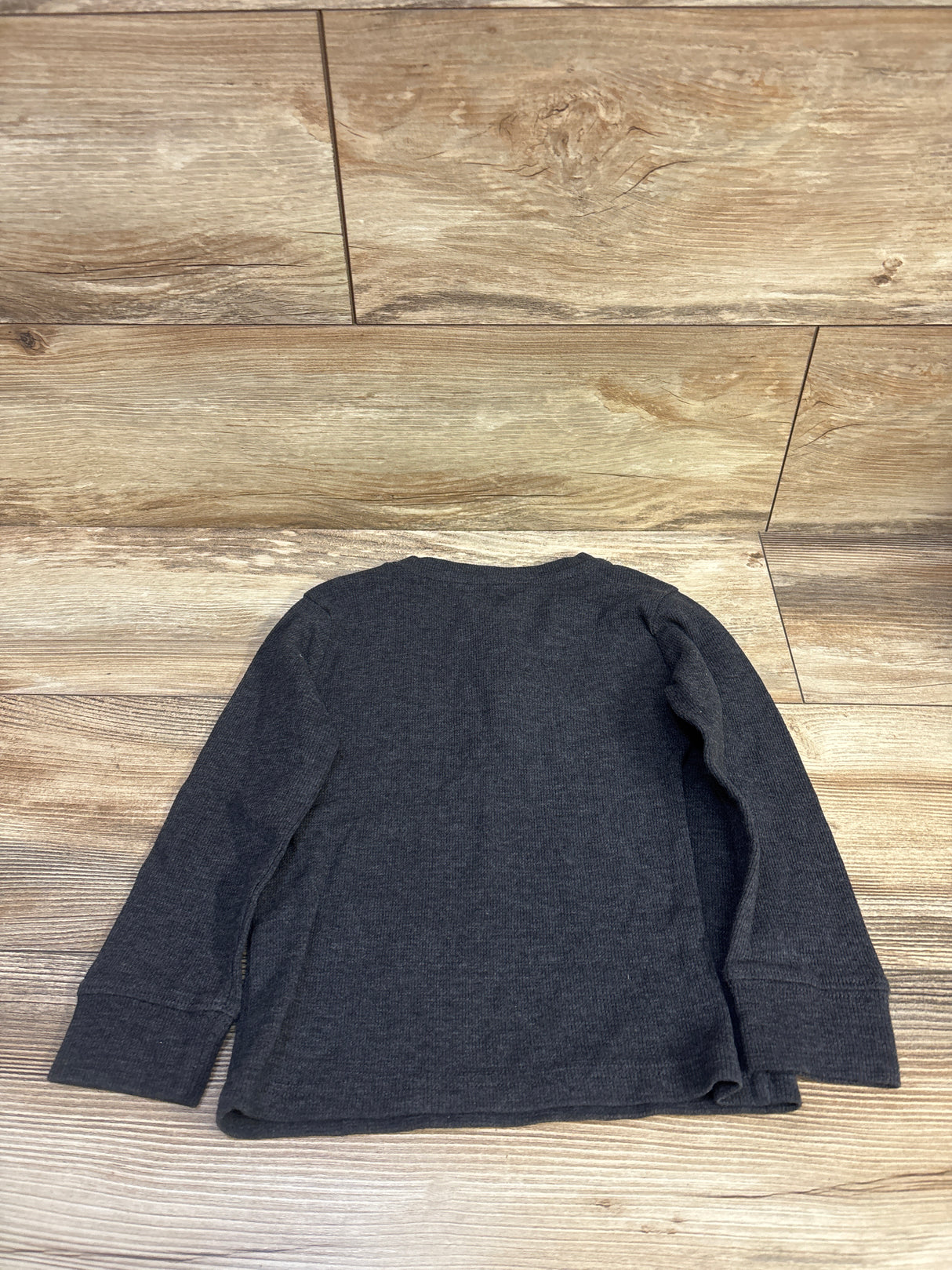 Children's Place Thermal Henley Shirt Grey sz 4T