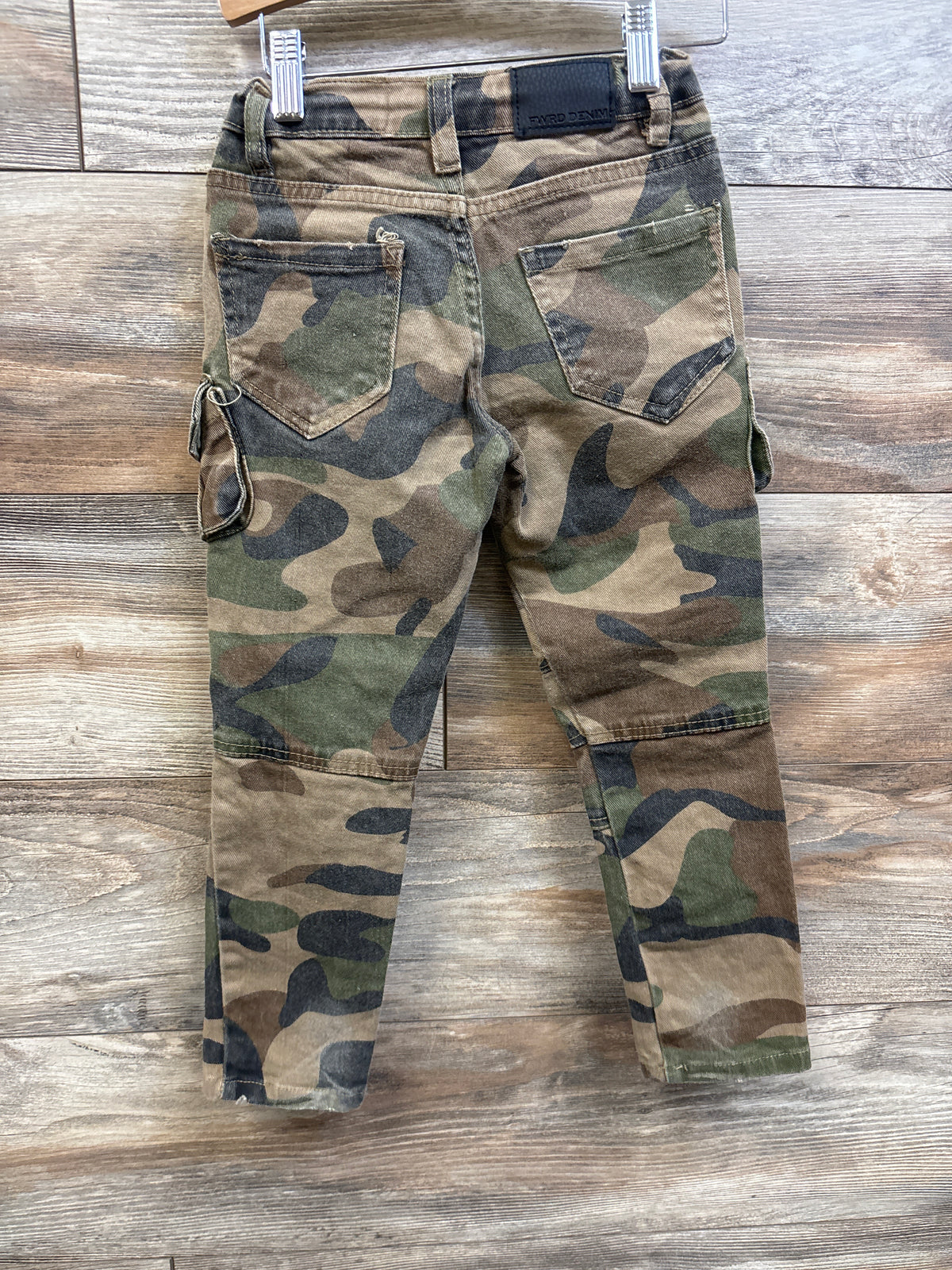 FWRD Denim Distressed Drawstring Camo Jeans Brown sz 5T