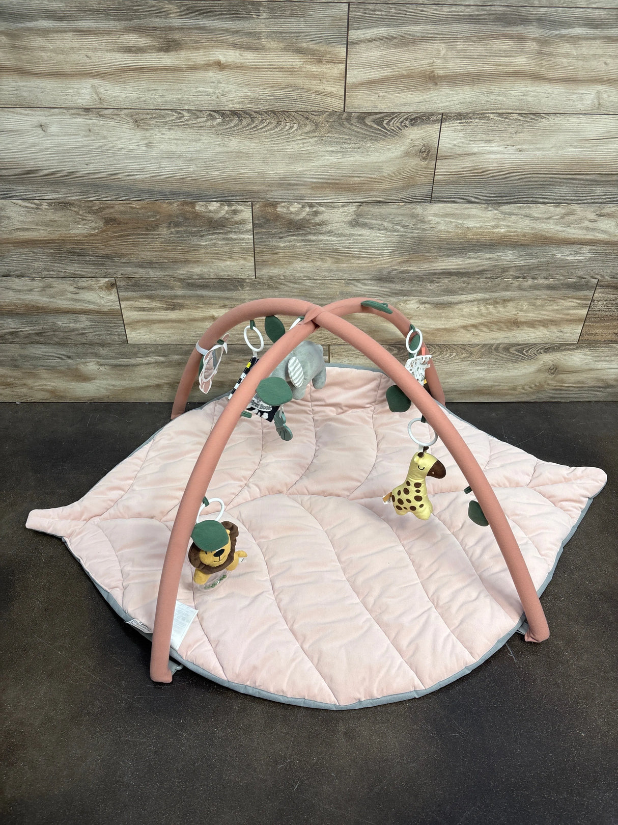 Blissful Diary Play Gym Activity Mat Pink Leaf