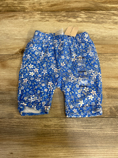 NEW First Impressions Floral Pants Blue sz 6-9m - Me n Mommy To Be