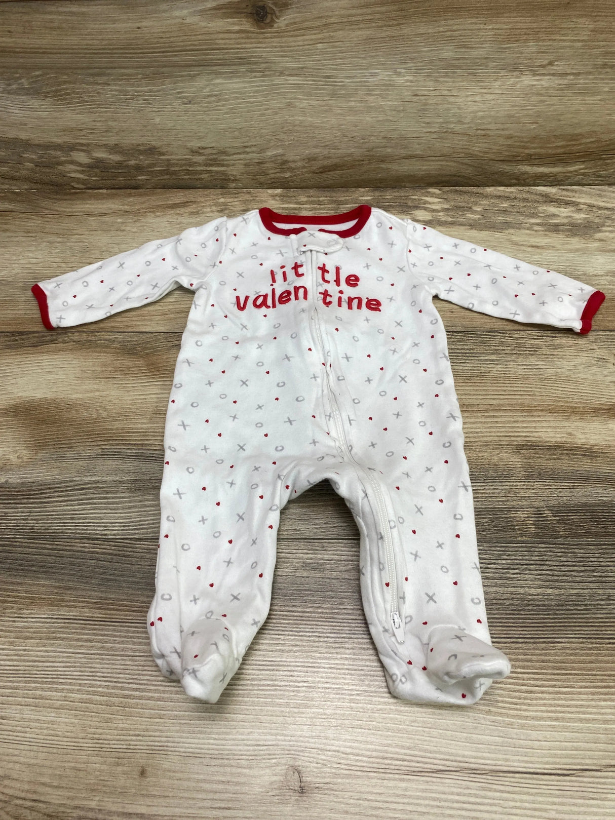 Just One You Little Valentine Sleeper White sz 3m