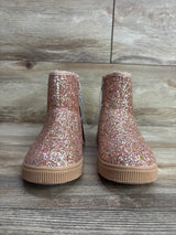 NEW Cat & Jack Holland Shearling Style Boots Rose Gold sz 3Y