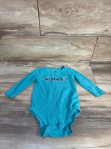 Wrangler Long Sleeve Bodysuit Teal sz 12m