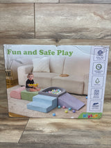 NEW KIZLAND 5pc Soft Foam Climbing Blocks with Ball Pit
