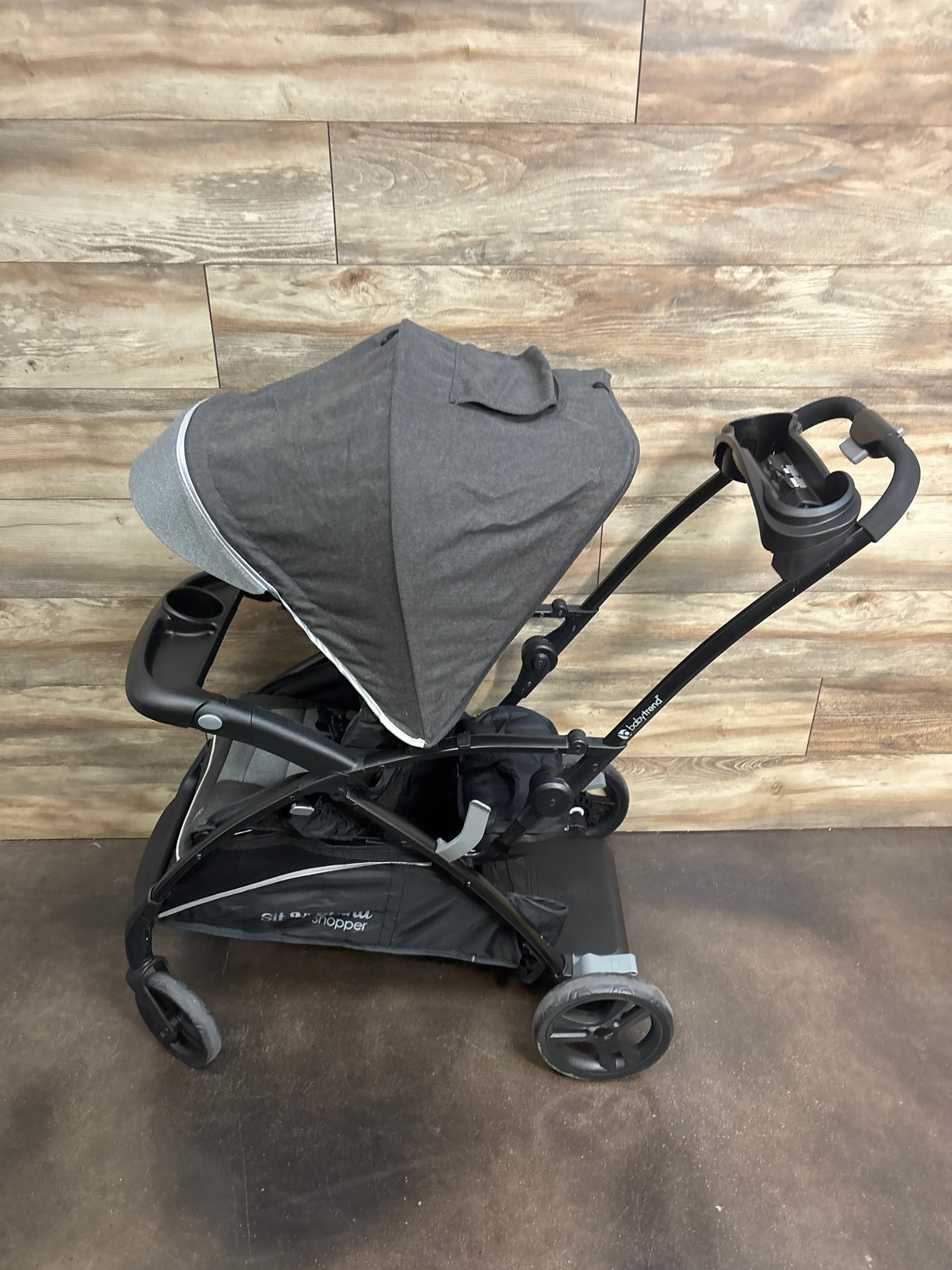 Baby Trend Sit N Stand 5-in-1 Shopper Stroller in Stormy Grey