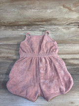 Little Planet Organic Terry Cloth Romper Pink sz 6m