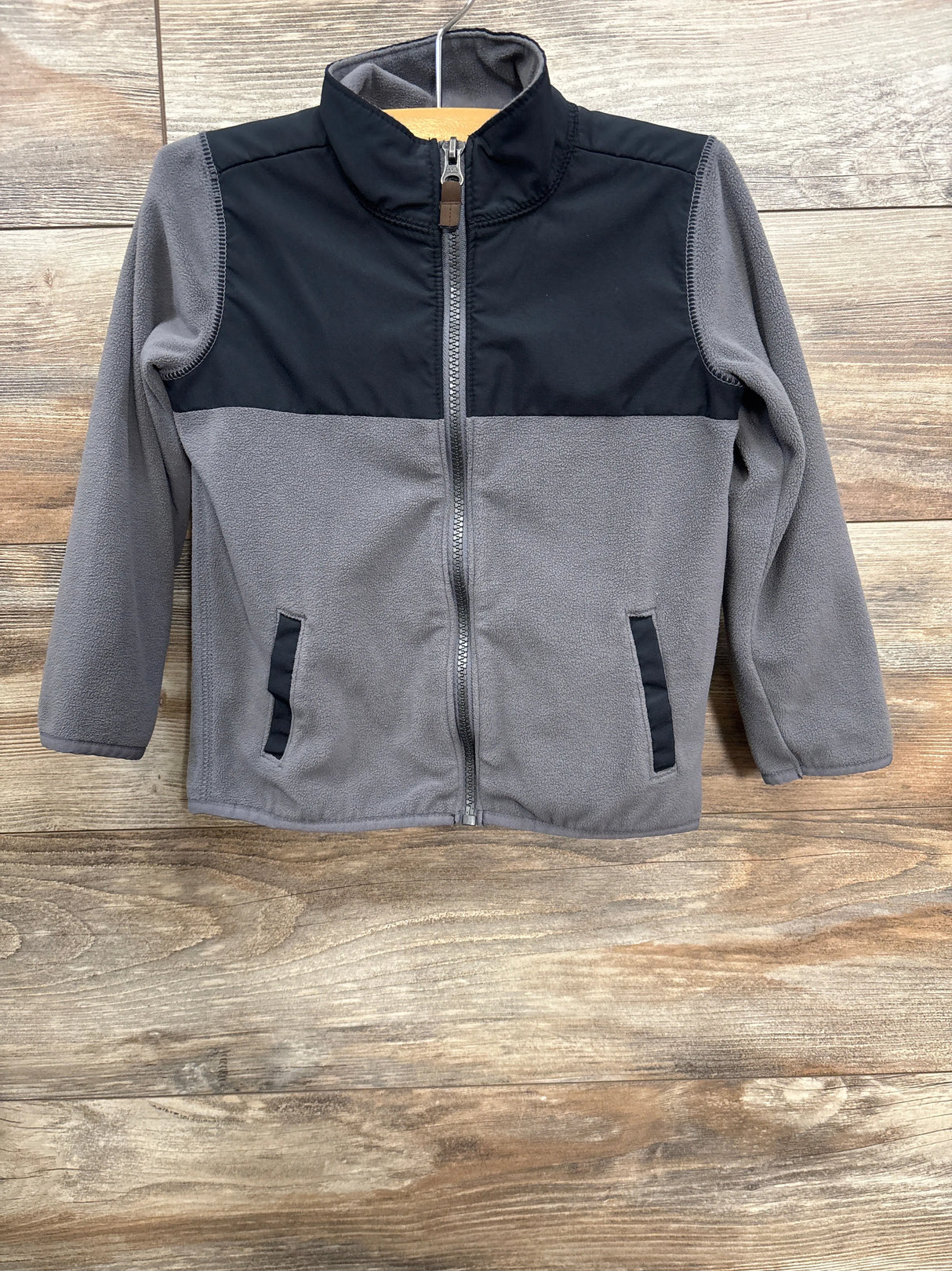 Carter's Full Zip Fleece Jacket Grey sz 4T