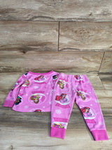 Disney 2pc Velour Princess Pajama Set Pink sz 2T