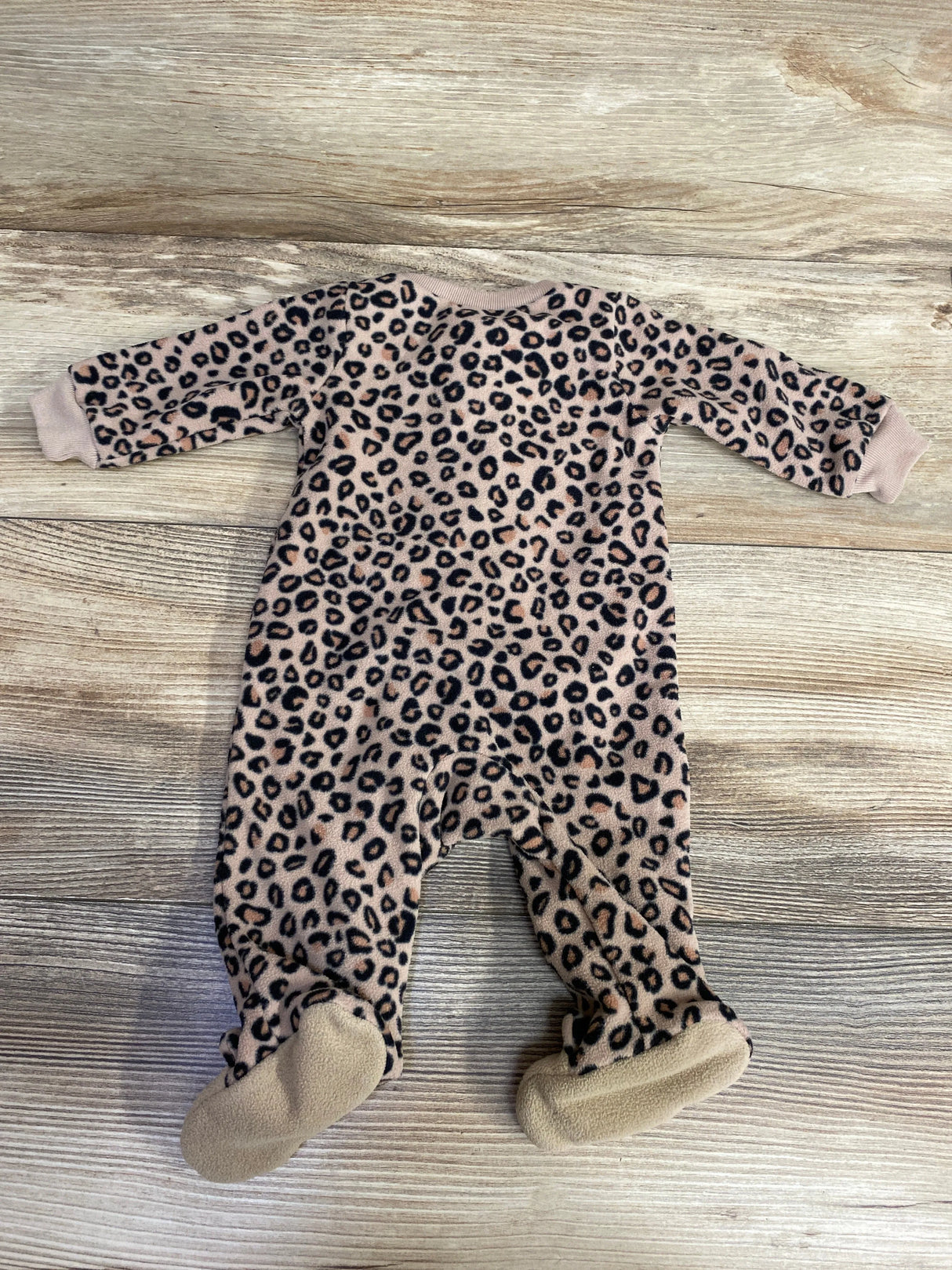 Carter's Leopard Blanket Sleeper Brown sz Newborn