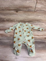 Old Navy Reindeer Blanket Sleeper Sage sz 0-3m