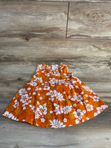 Ky's Hawaii Ruffle Sleeveless Floral Dress Orange sz 12m