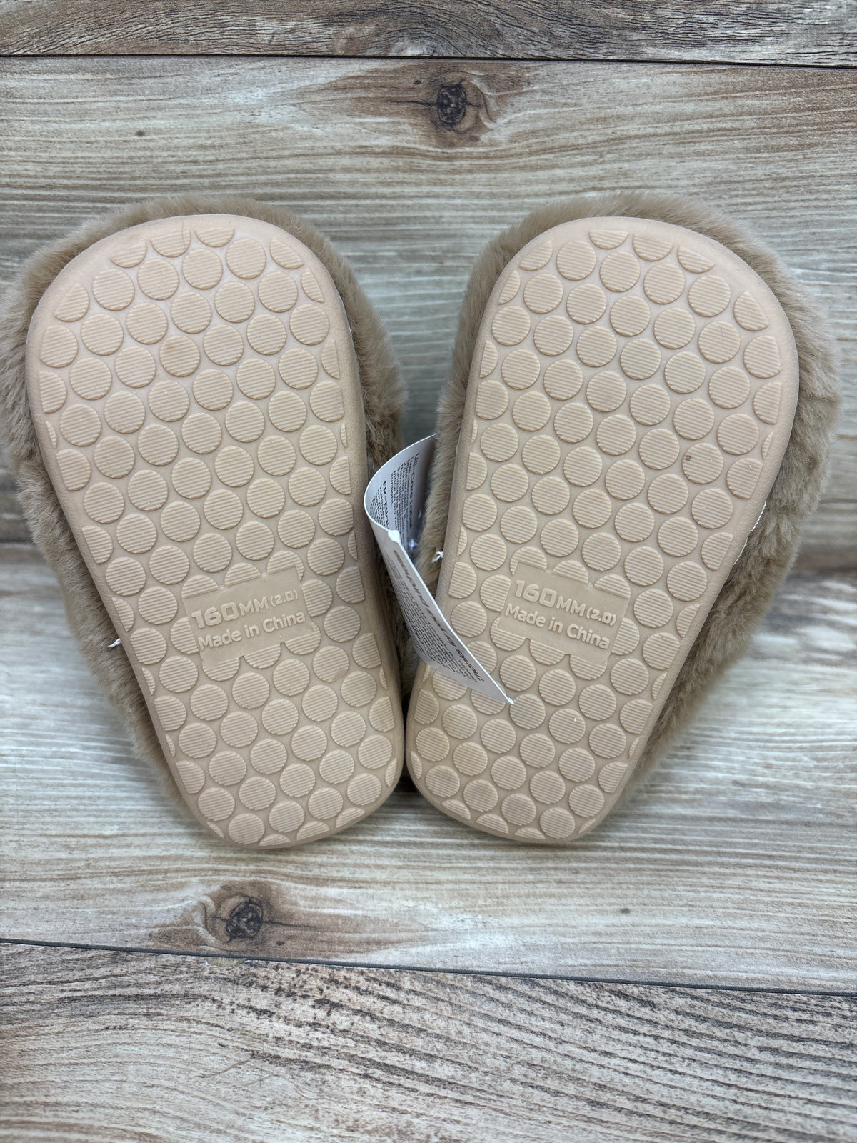 NEW Fadezar Plush Bunny Slippers Brown sz 8c
