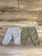 Carter's 2pk Pants Green/Grey sz 3m