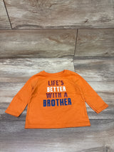 Garanimals Life's Better With A Brother Shirt Orange sz 3-6m