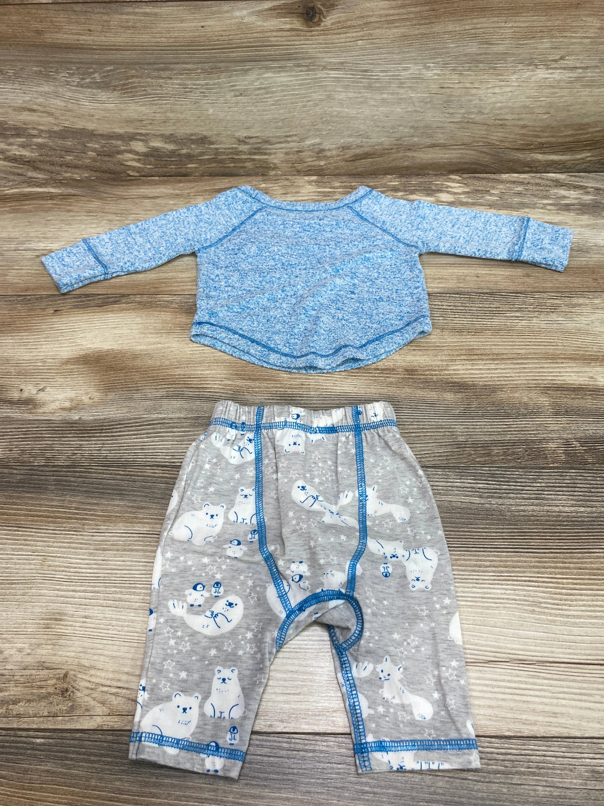 Cat & Jack 2pc Raglan Shirt & Pants Blue sz Newborn