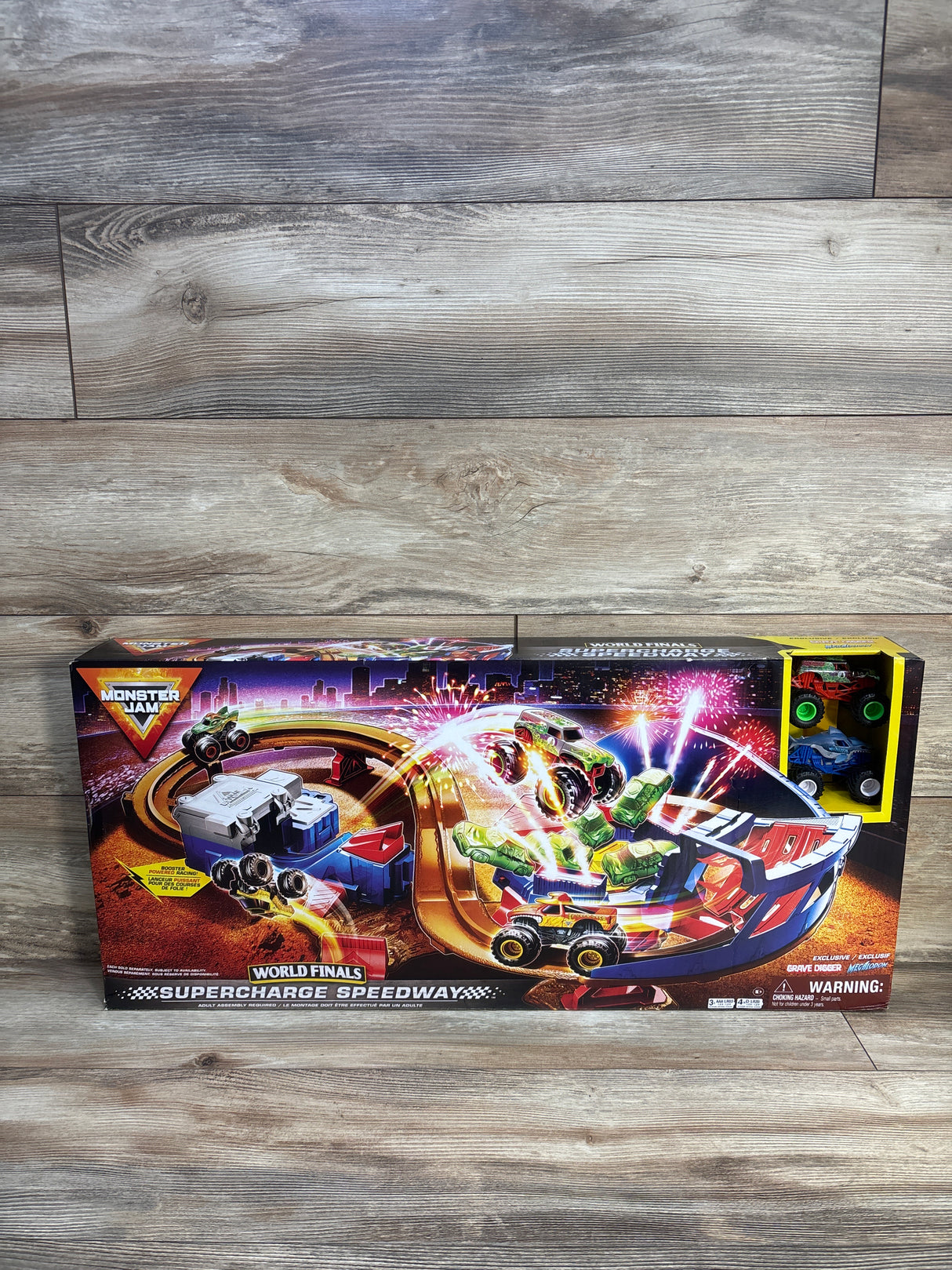 NEW Monster Jam Supercharge Speedway Playset